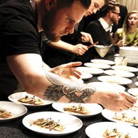 Daved Leeder of Get Cooking plates the umami meal. Candace Fraser photo.