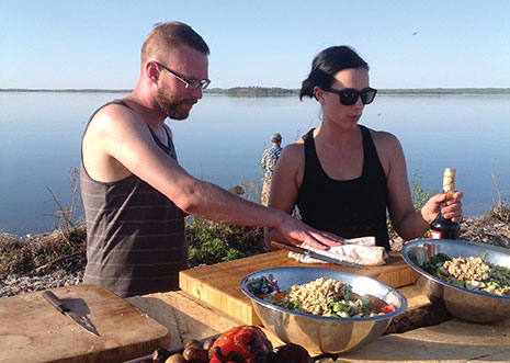Brayden Kozak (Three Boars Eatery) and Eden Hrabec, (Crazyweed) did a lot of prep on the island.“I made some great connections with some talented chefs,” says Brayden. “By the end of the trip it was ‘all you people are awesome’.”