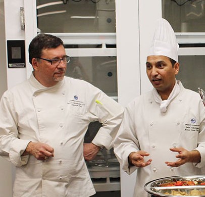 Chefs Simon Smotkowitz and Lalit Upadhyaya