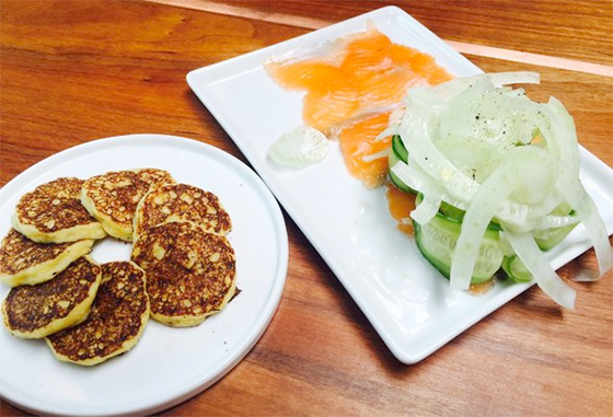 Artic char and blini at Cafe Linnea Photo courtesy Cafe Linnea