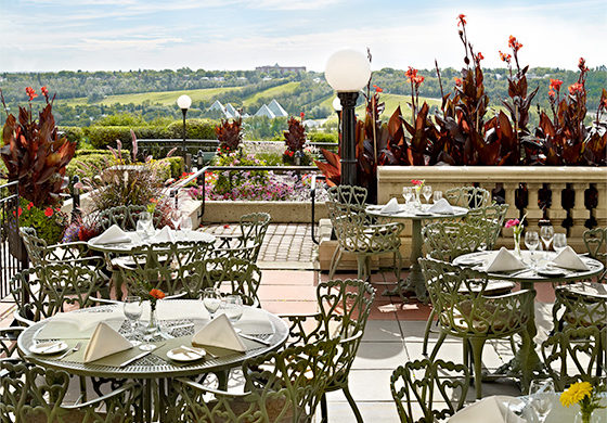 Harvest Room Terrace Photo courtesy Fairmont Hotel MacDonald