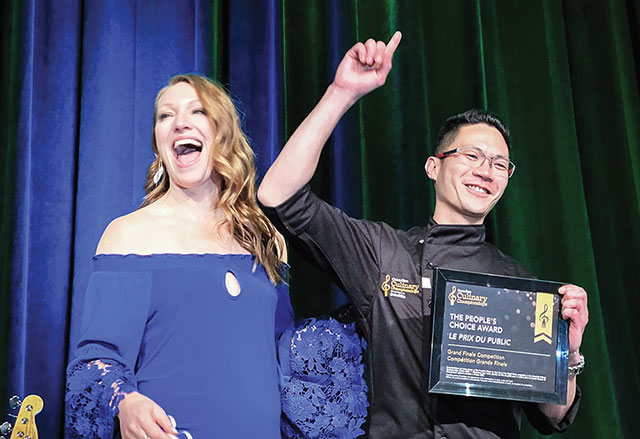 Host Heather Moyse, two-time Olympic gold medalist, and People’s Choice award winner Edmonton’s JP Dublado, River Cree Resort.