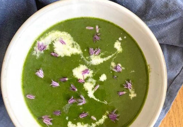 Awn Kitchen spinach soup