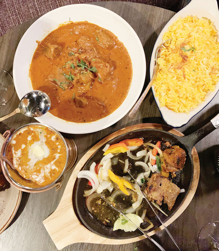 electible dishes from Monsoon Bistro