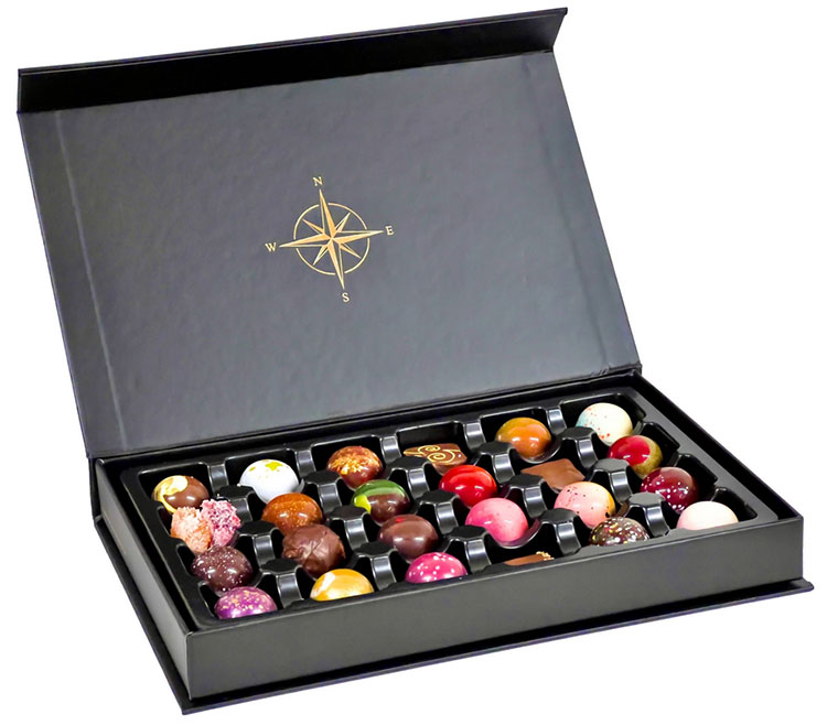 Compass Chocolates gift box