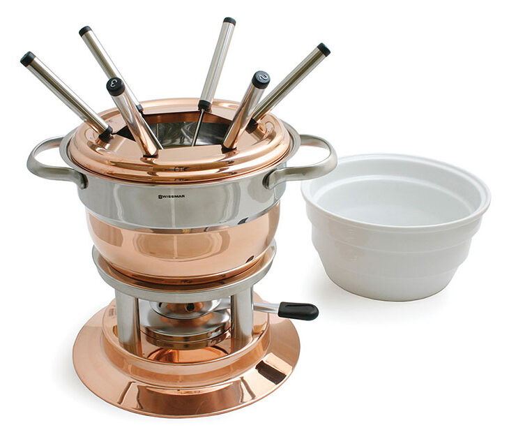 Swissmar Lausanne copper fondue set