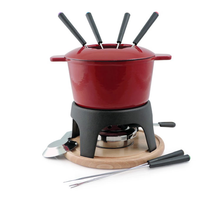 Swissmar cast iron fondue set