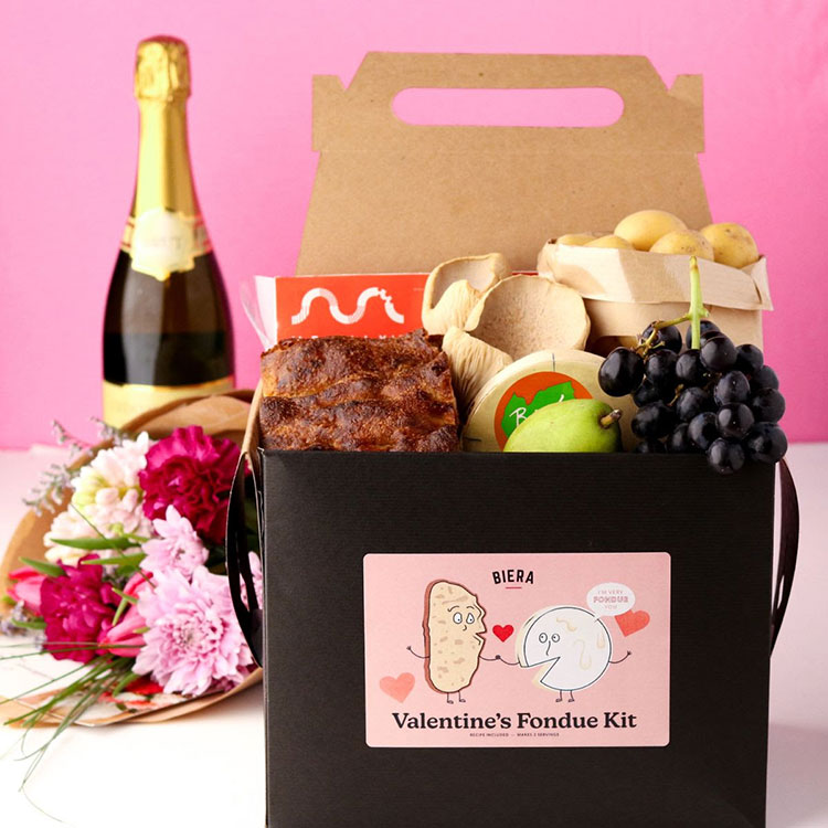 The Biera Box Valentine’s fondue kit