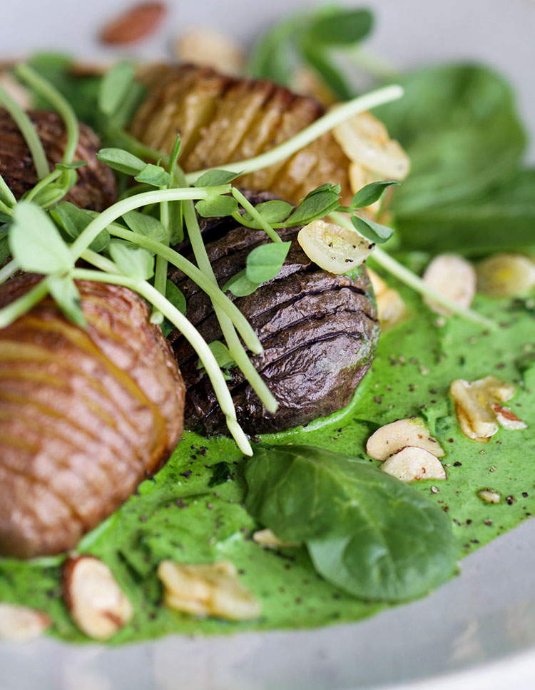 Recipe of the Week: Nigel Slater’s Roast Potatoes with Spinach