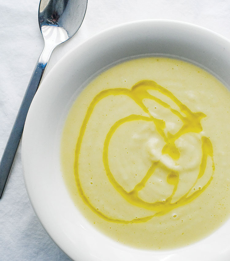 Celery Root and Pear Soup