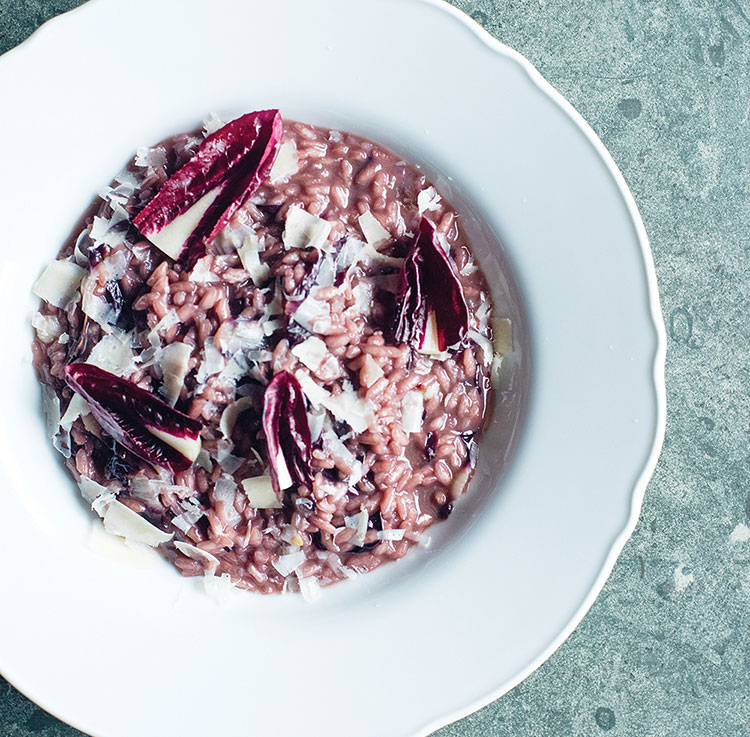 Valpolicella and Treviso Radicchio Risotto