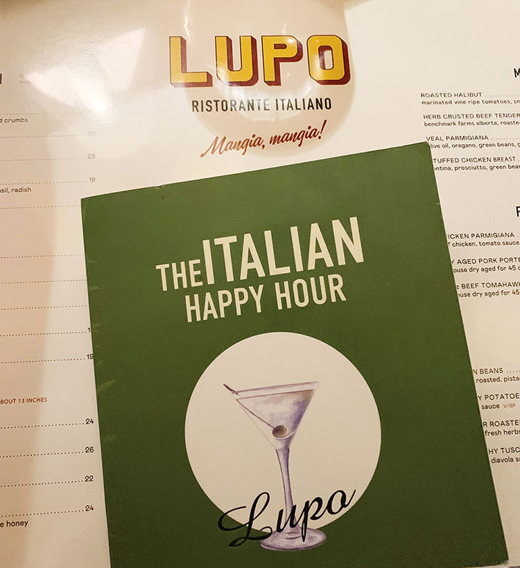 A little taste of Italy at Lupo.