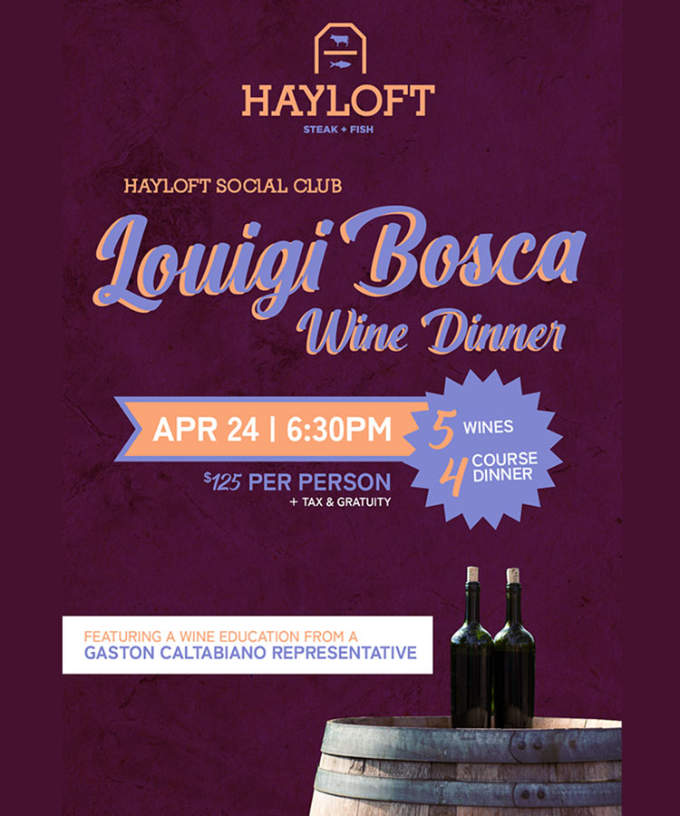 Luigi Bosca at Hayloft