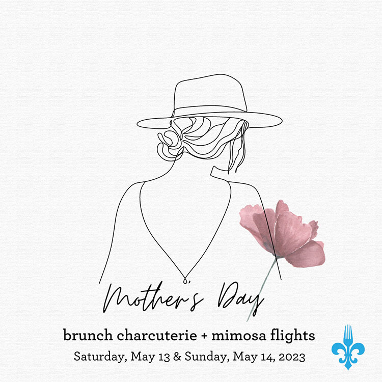 Chartier’s Mother’s Day Brunch Charcuterie + Mimosa Flights offers three brunch charcuterie courses