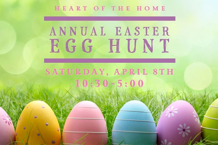 Heart of the Home's Annual Easter Egg Hunt is this Saturday