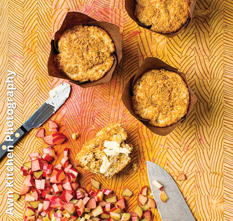 Chef Kaelin Whittaker’s Rhubarb Muffins