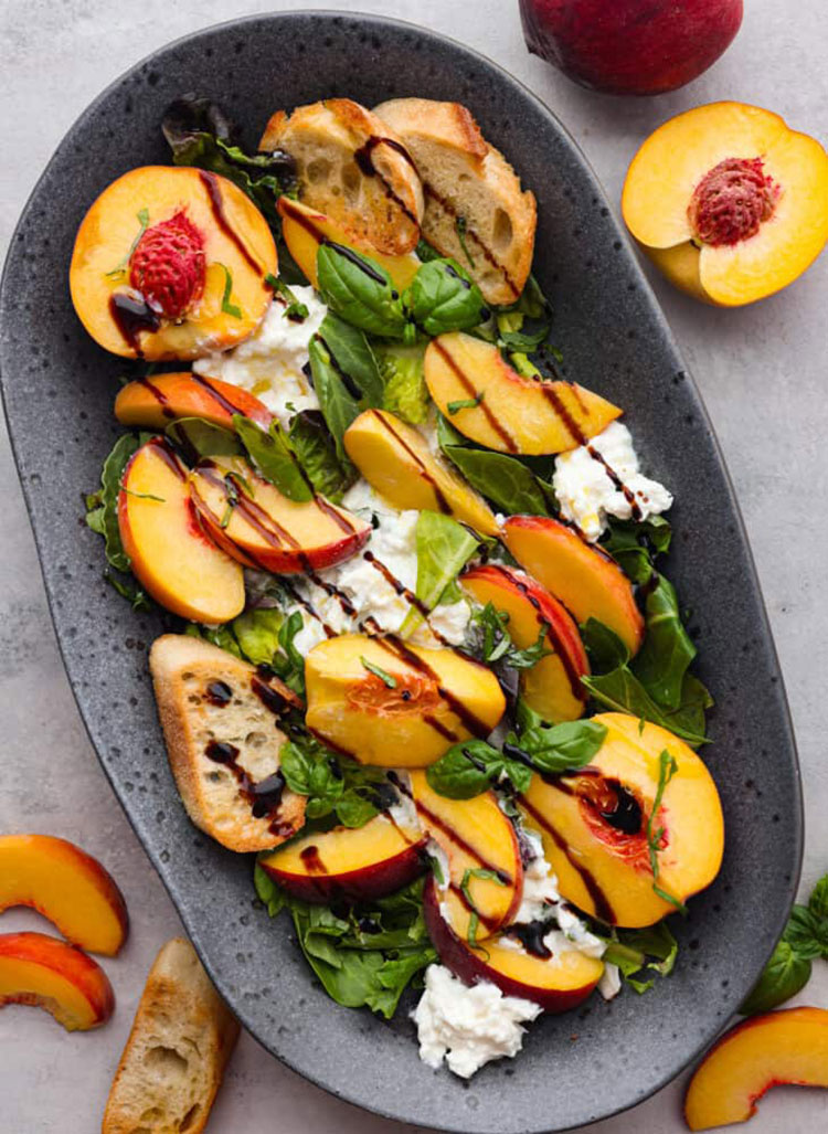 Recipe of the week: Grilled Peaches with Burrata