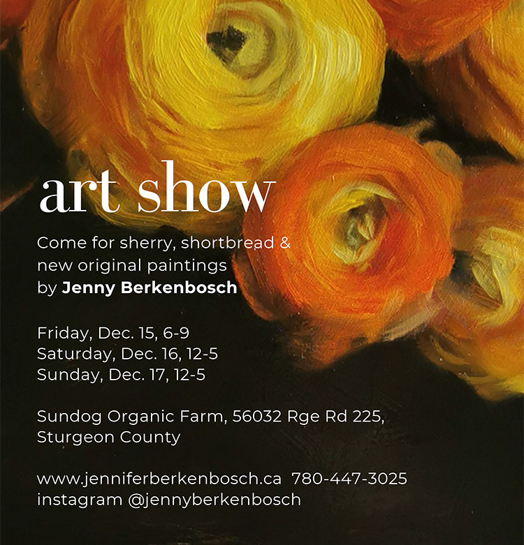 Mark your Calendars for Jenny’s Art Show