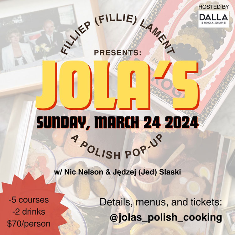 Mark your Calendars for Polish Food at Dalla!