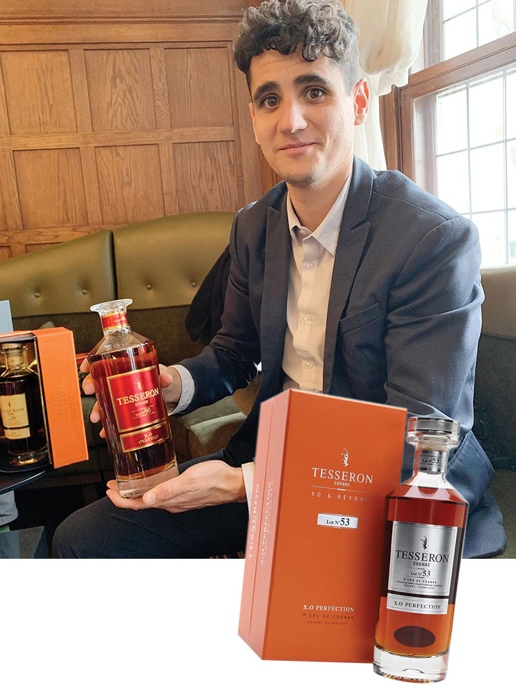 Emilien Bouchab, Tesseron Cognac at the Confederation Lounge, Fairmont Hotel Macdonald