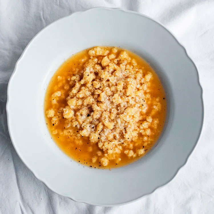 Recipe of the week: chef Daniel Costa’s Grattini in Brodo