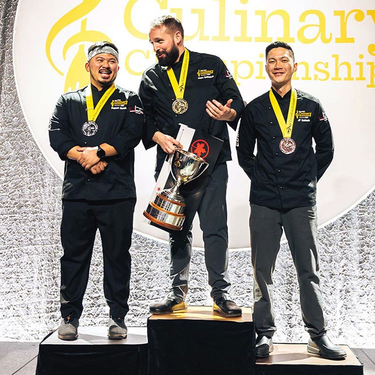 The winners from left, chefs Rupert Garcia, Jasper Cruikshank and JP Dublado. All Photos Julian Sun, Jordan Chan