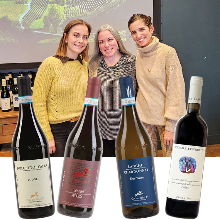 L to R: Federica Ca' del Baio, Stacey-Jo Strombecky (2851 Selections) Chiara Condello at RGE RD.