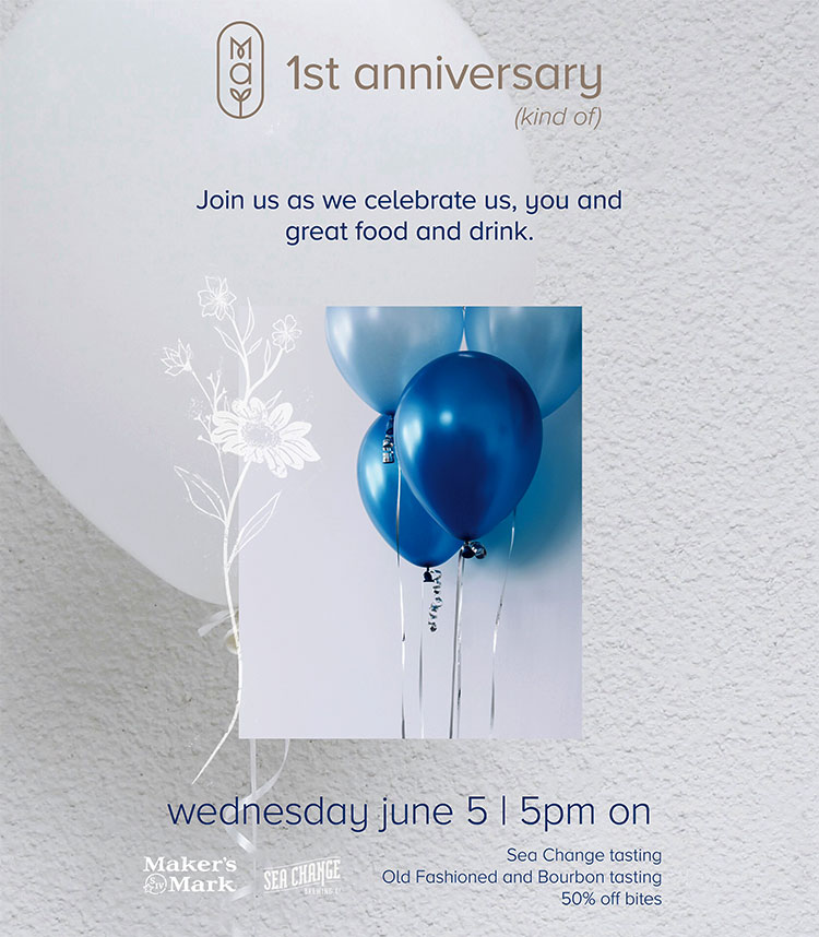 Restaurant May 1st Anniversary