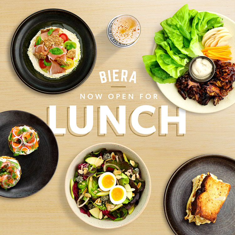 Woo hoo! Biera is now open for lunch! 