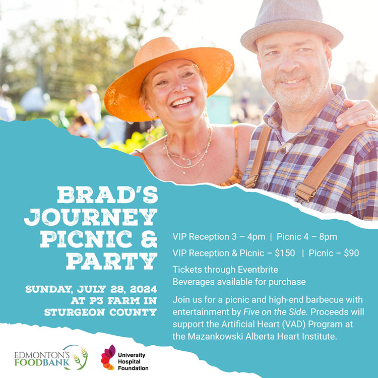 Brad’s Journey Picnic and Party Tix available Now