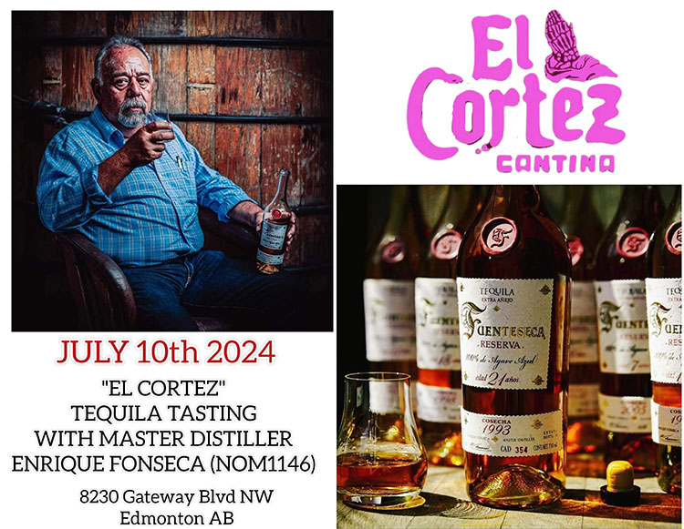 Master distiller Enrique Fonseca at El Cortez tasting 