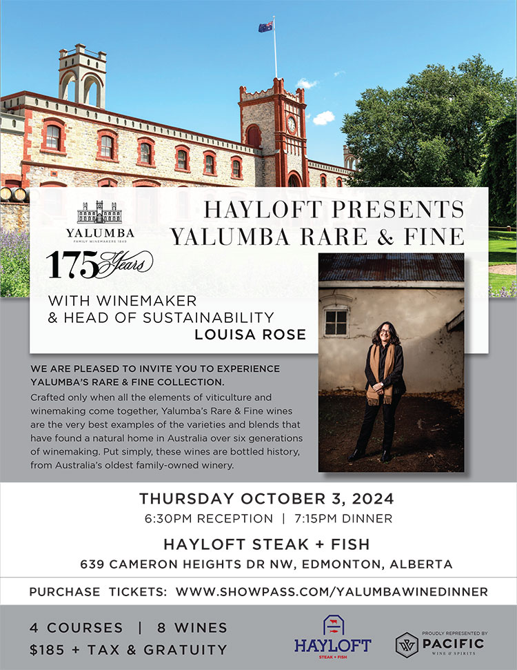 Hayloft Yalumba tasting