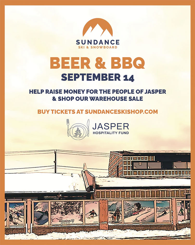 Sundance Ski Shop Beer & BBQ for Jasper 