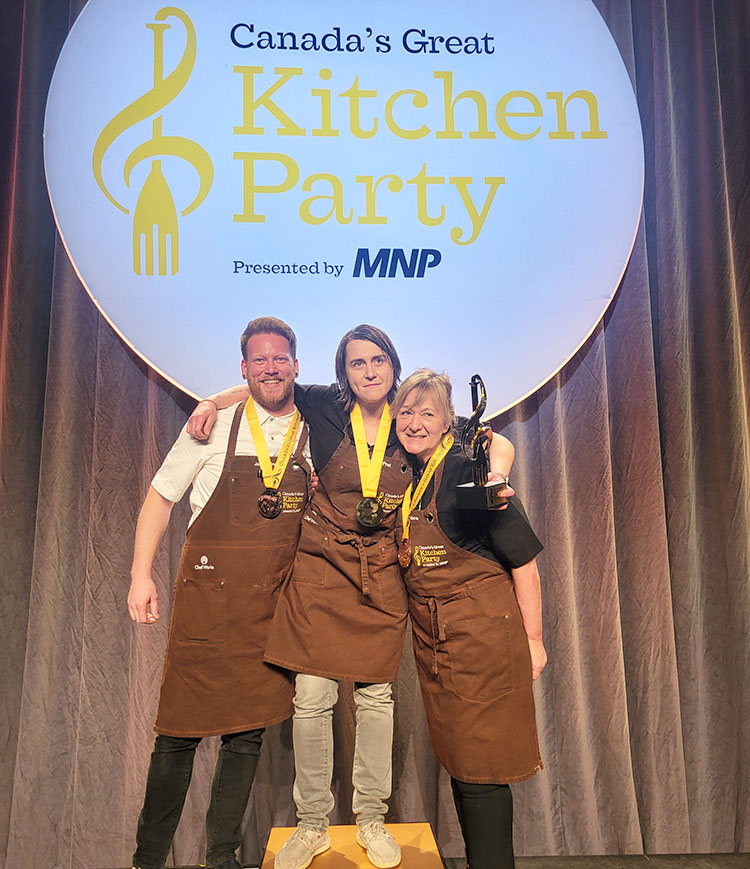 Kitchen Party Podium: Congrats Chefs!