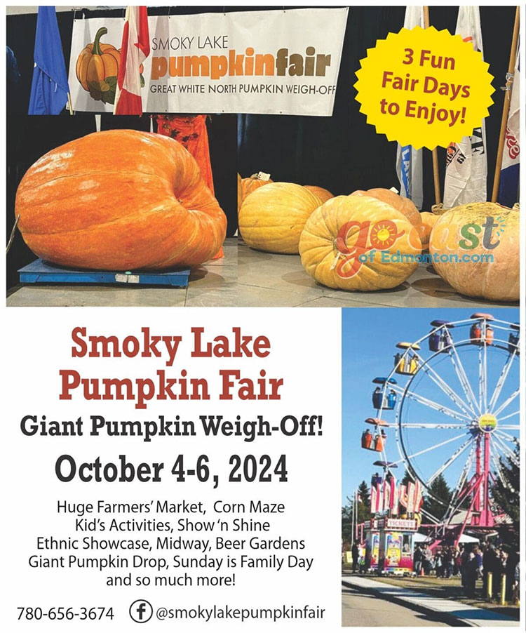 Smoky Lake Pumpkin Fair happens this Weekend!