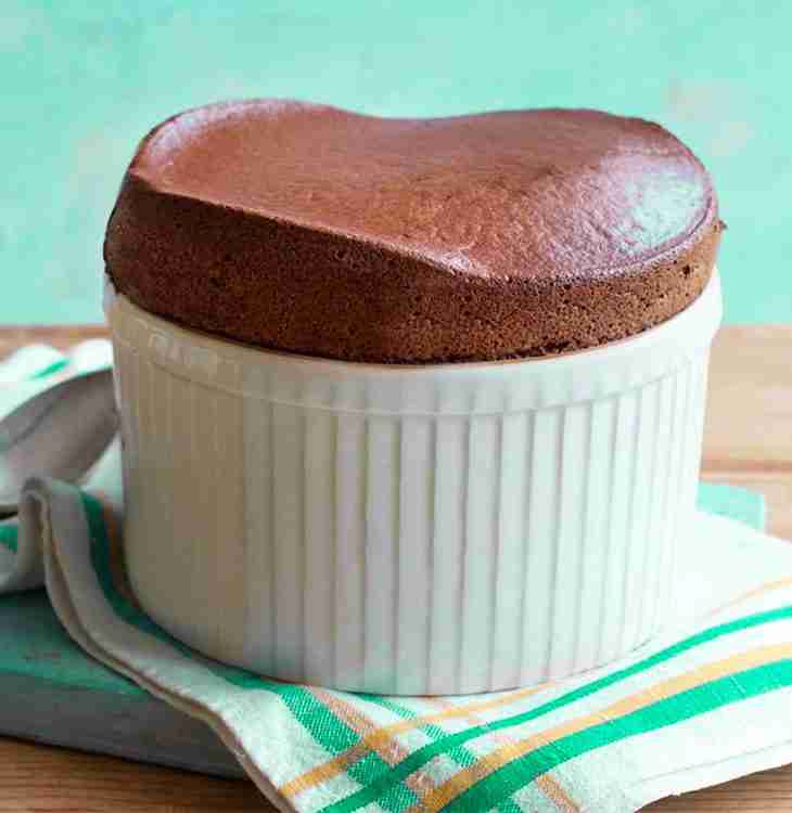 Hot chocolate souffle