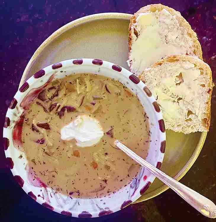 Mushroom soup from the Tatra Mountains guesthouse