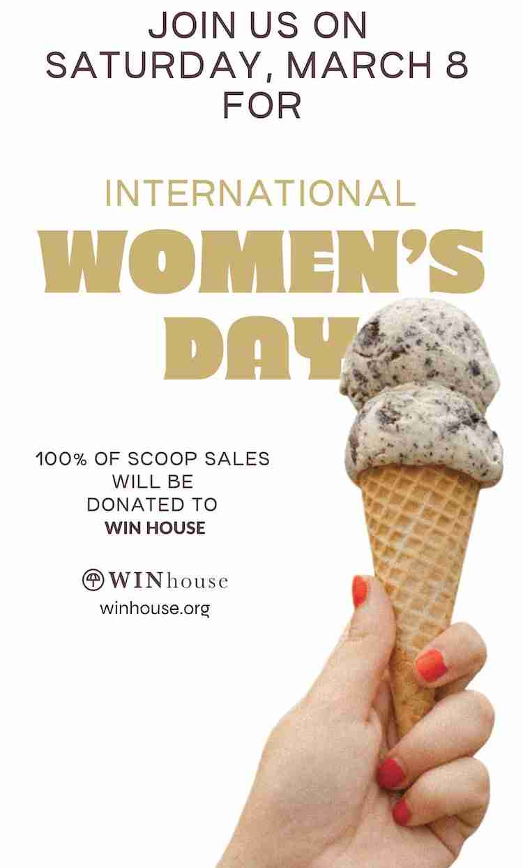 Kind Ice Cream for Win House on Intl Women’s Day 