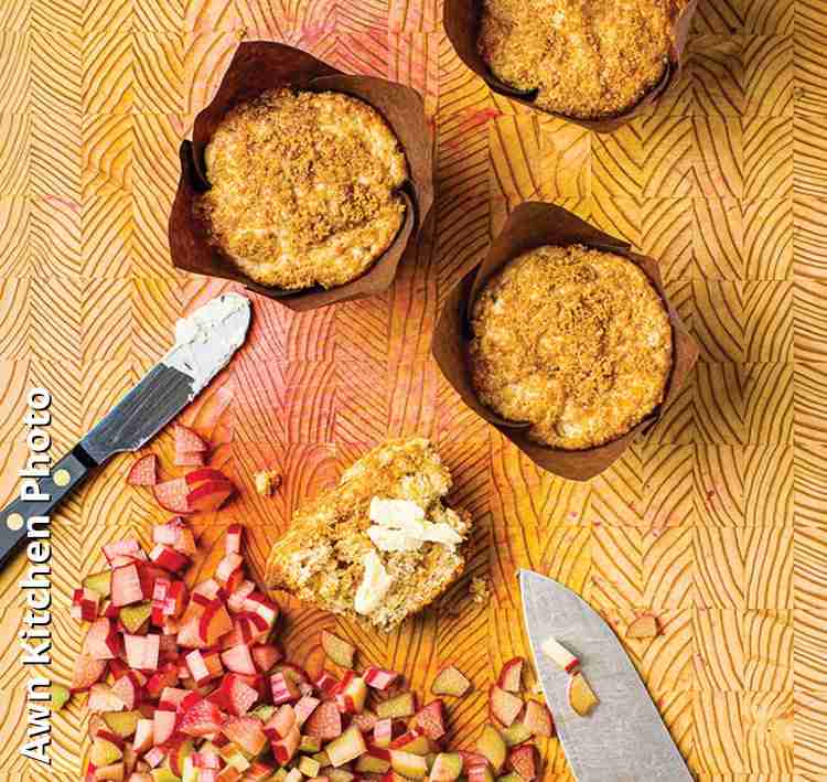 Chef Kaelin Whittaker’s Rhubarb Muffins