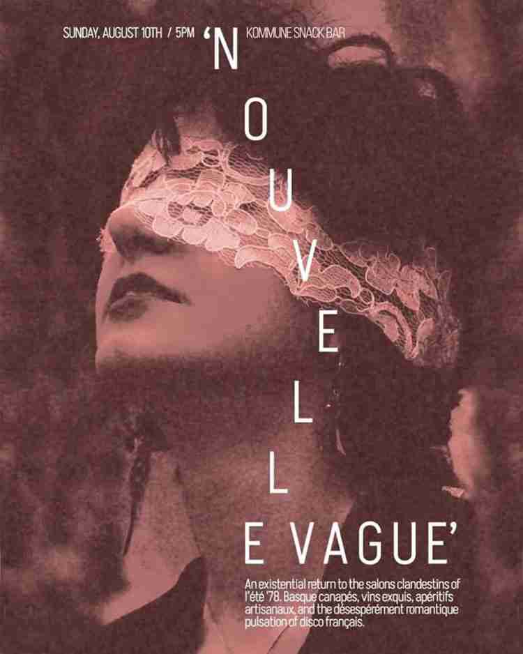 Nouvelle Vague at Kommune Snack Bar This Sunday