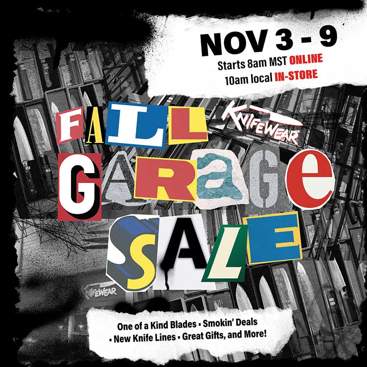 People get ready: Knifewear Sale Starts November 3