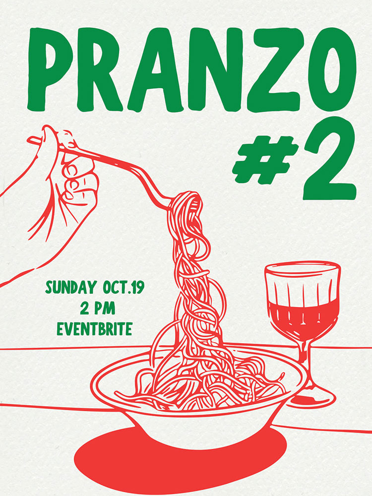 Pranzo #2 is this Sunday!