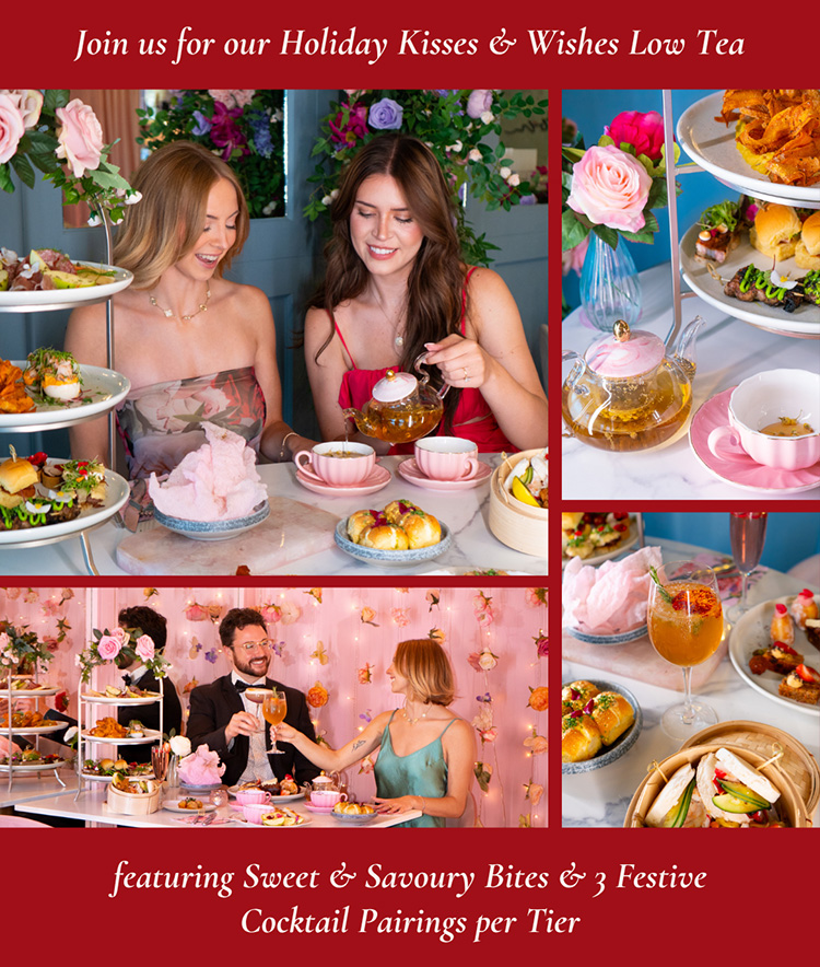 Holiday Wishes and Kisses Low Tea
