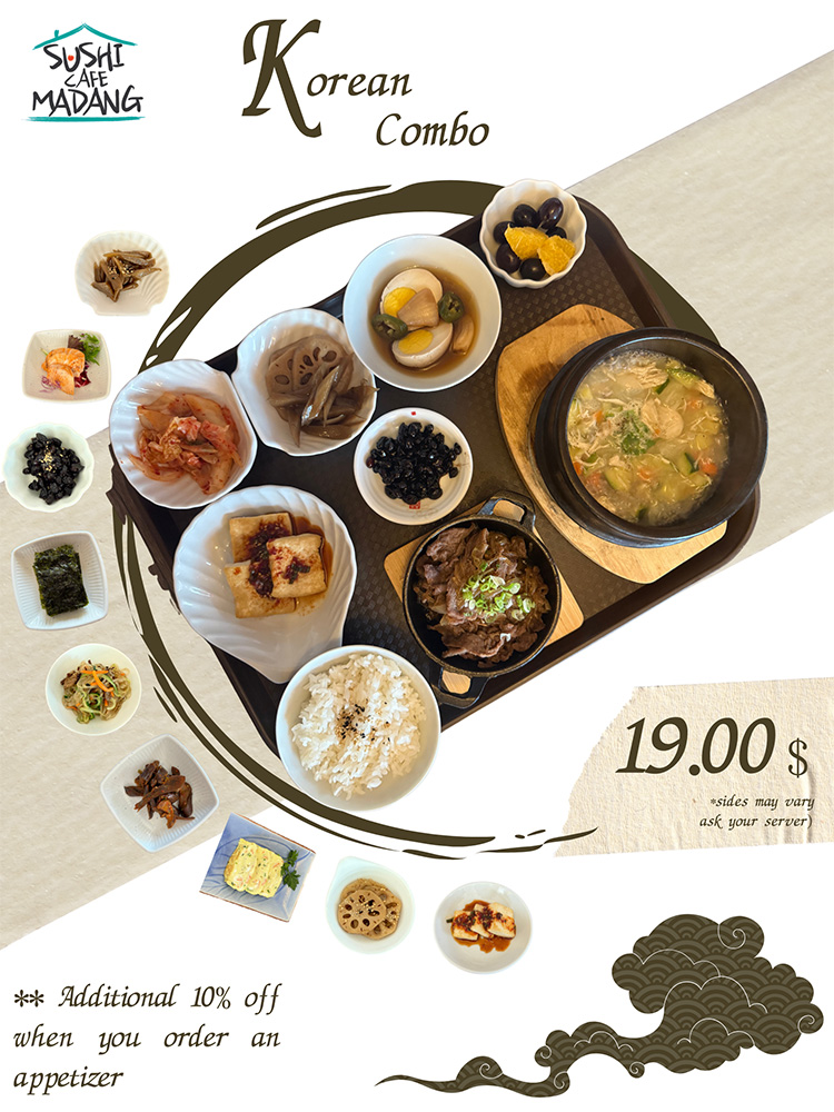 Sushi Café Madang’s Korean Combo Plate