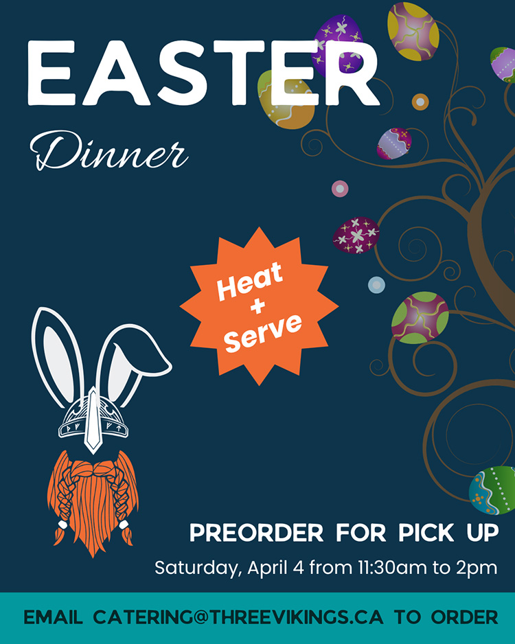Three Vikings’ Easter Heat and Serve Available Now 