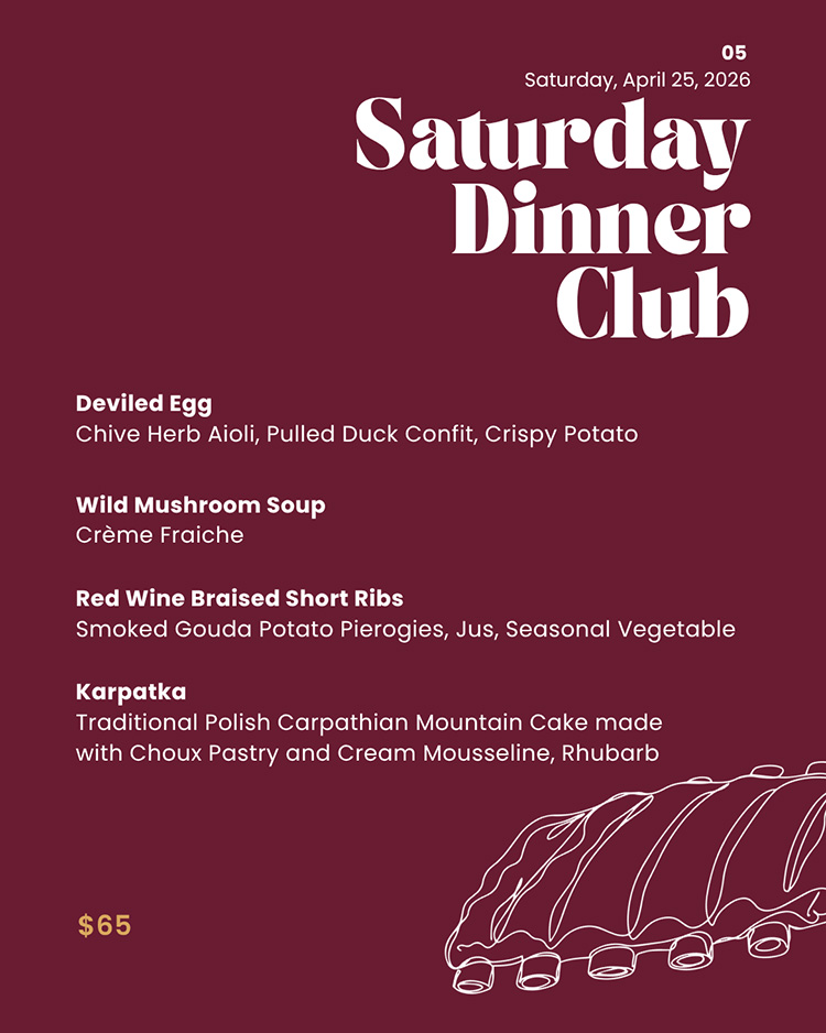 Saturday Dinner Club at Out of Bounds 