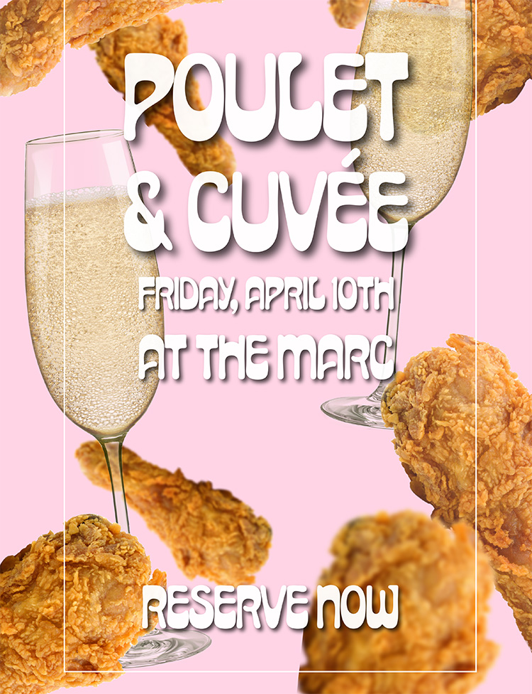 Shabby Chic: Fried Chicken and Bubbles at the Marc 