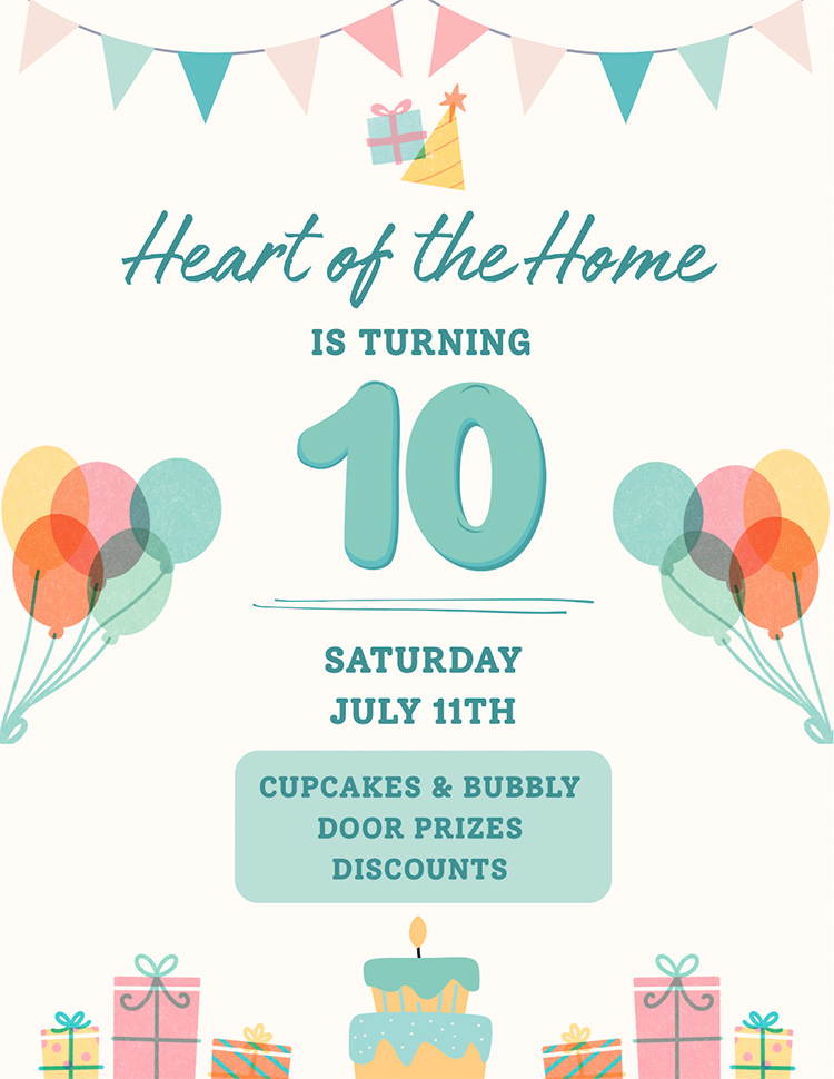 Happy Birthday to Heart of the Home!