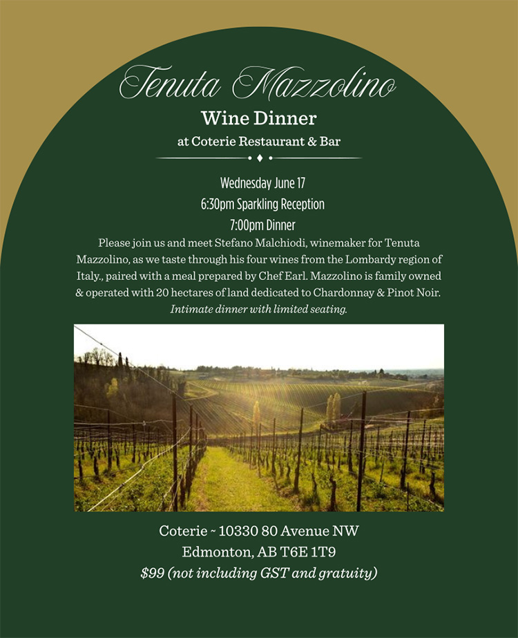 Mazzolino Dinner at Coterie