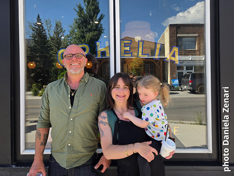 Ryan, Allison and Juniper Mueller at Ophelia Outpost